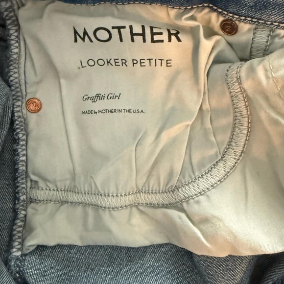 MOTHER Looker Light Blue Skinny Jeans (petite) - Picture 3 of 5